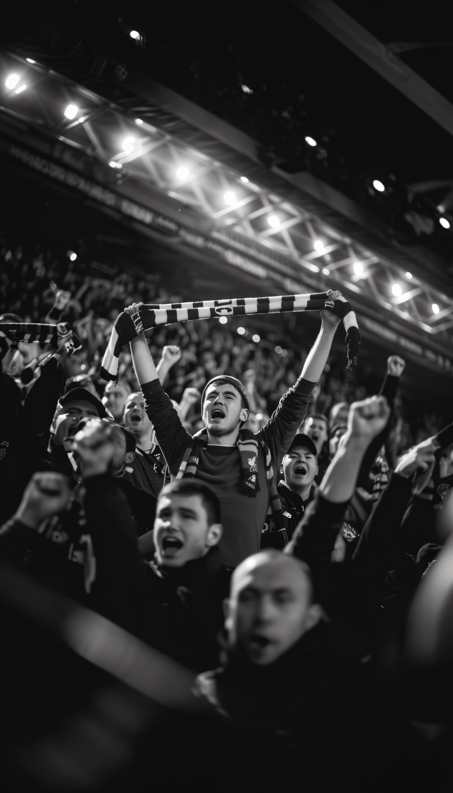 monochrome-soccer-fans-cheering